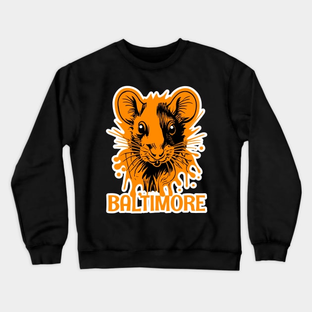 Baltimore Maryland Crewneck Sweatshirt by Tezatoons